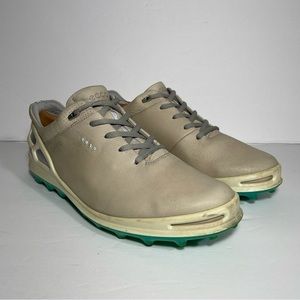 Ecco Golf Cage Pro Gore Tex GTX Leather Tan Spikeless Golf Shoes Women 10 EUR 41